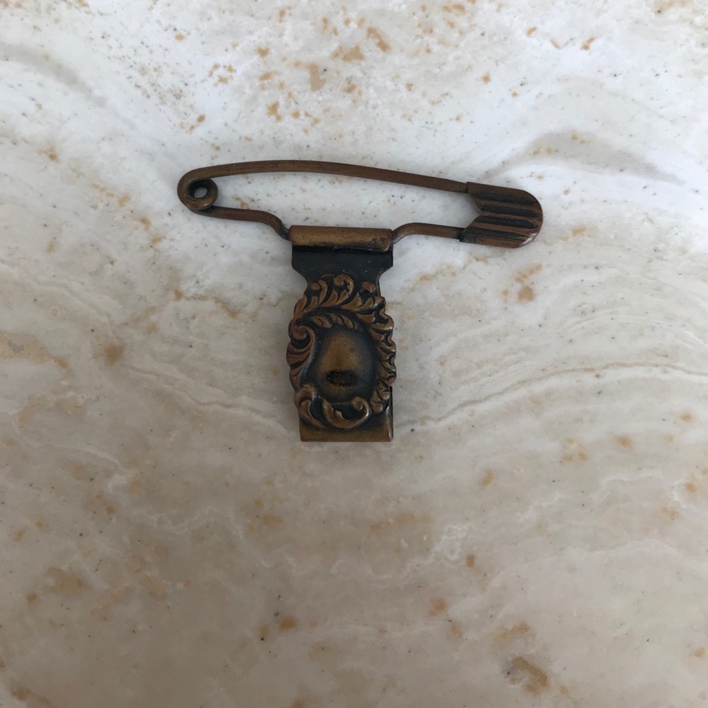 Vintage Art Nouveau Sash Hook Safety Pin